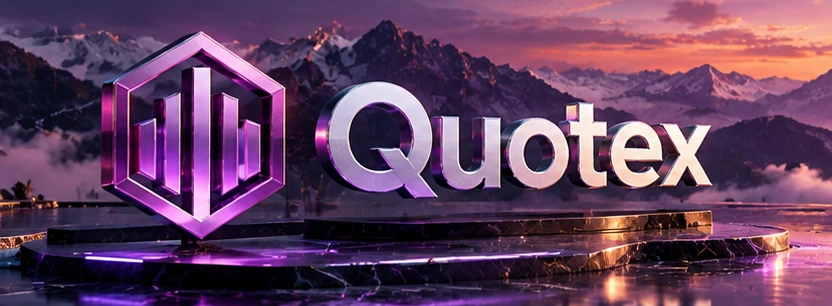 Quotex decorative 3D brand artwork